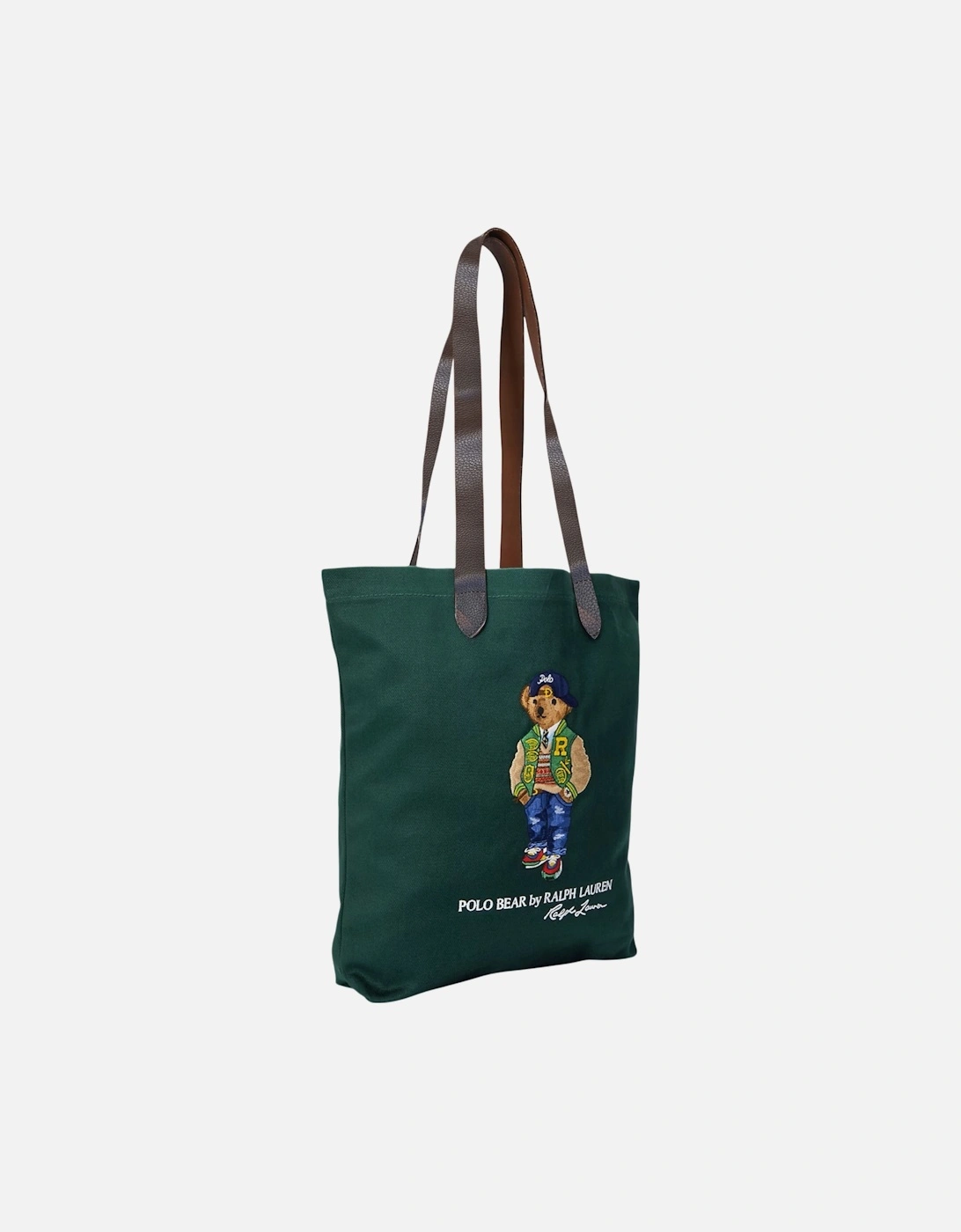 Mens Tote Bag Polo Bear Shopper Leather Handle Shoulder Bag New