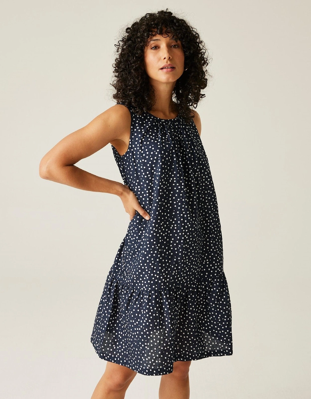 Womens Trisa Smock Dress, 2 of 1