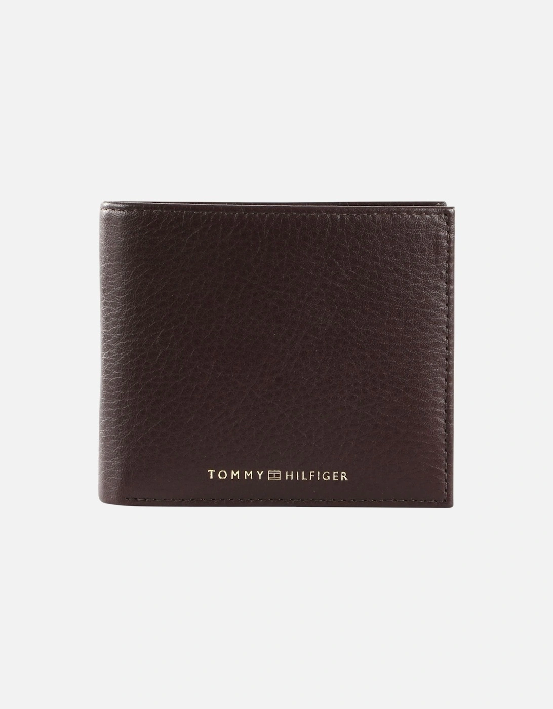 Men's Tommy Hilfiger Men's Wallet Premium Genuine Leather Card Holder Bifold Gift Box - Brown - Size: UNI
