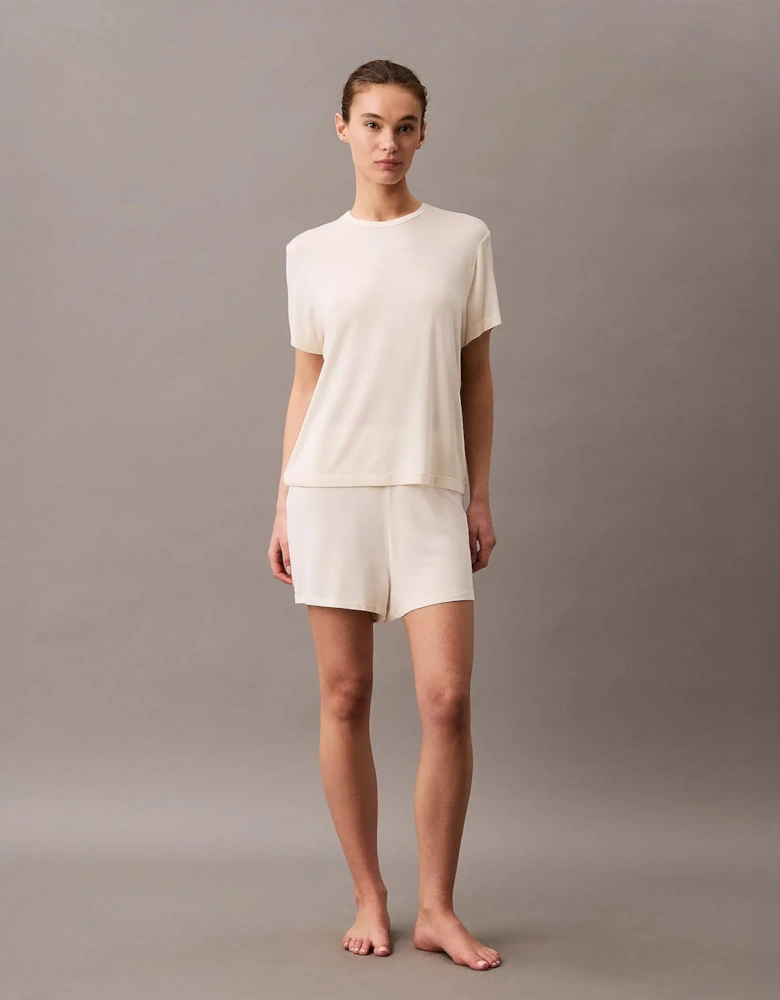 ULTRA SOFT MODAL Womens Lounge T-Shirt Ivory