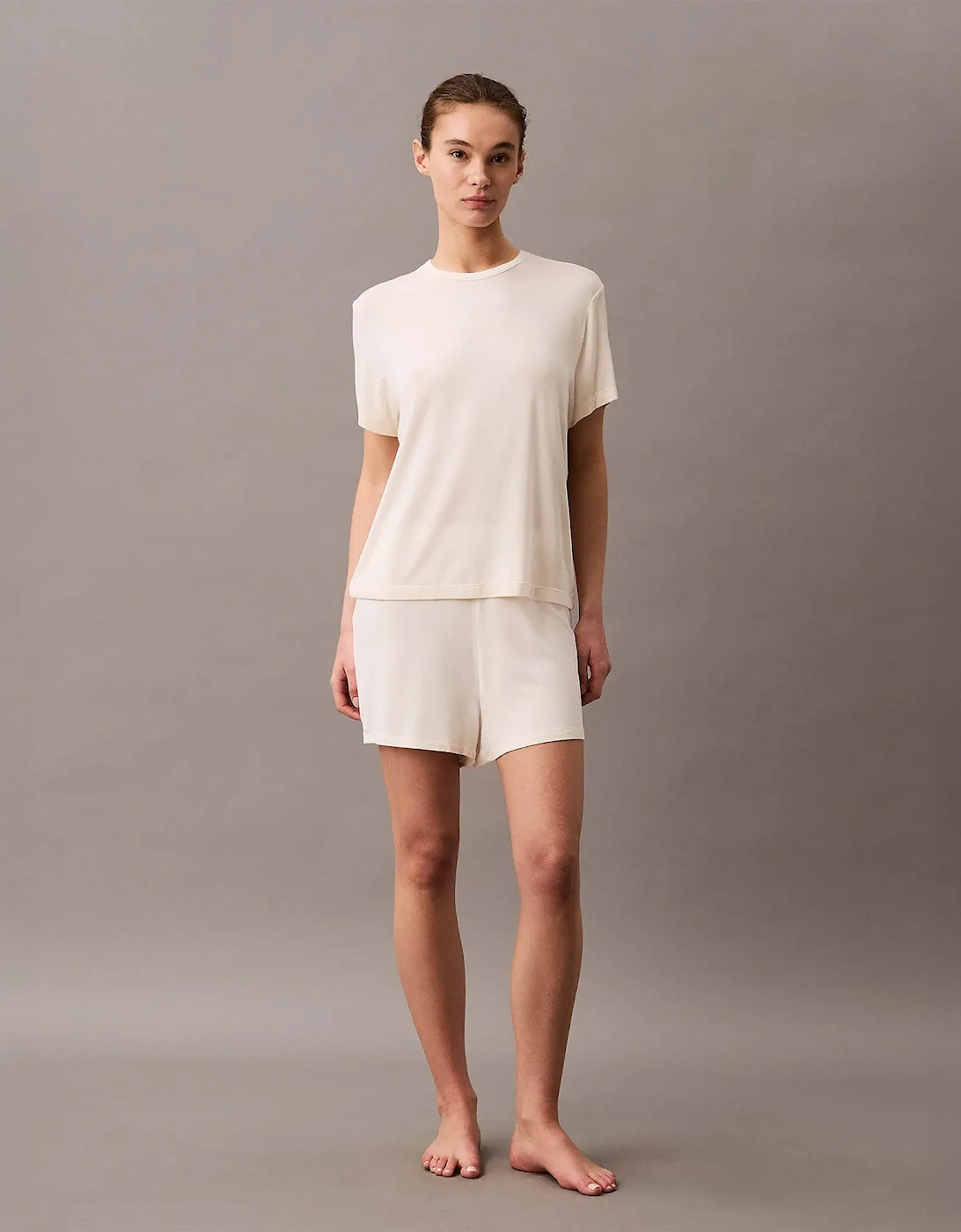 ULTRA SOFT MODAL Womens Lounge T-Shirt Ivory