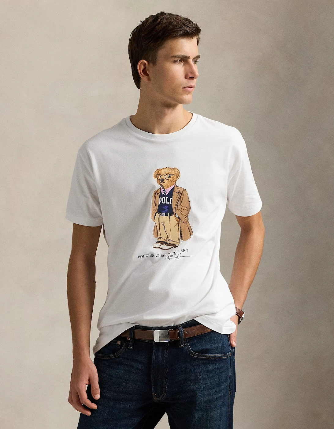 Heritage Bear T-Shirt 001 White Hrtg Bear