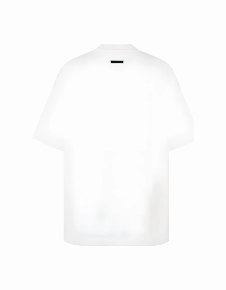 Logo Printed Oversized T-Shirt in White