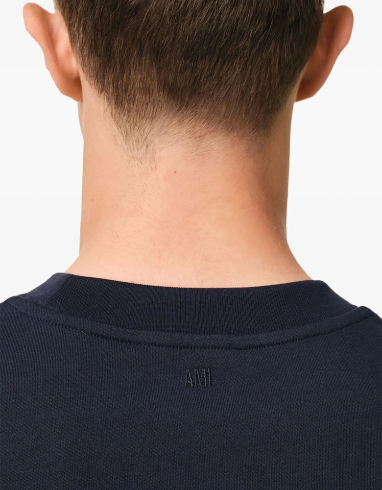 Embroidered Logo T-Shirt in Navy