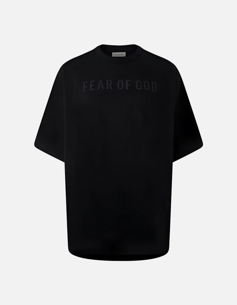 Logo Printed Oversized T-Shirt in Black