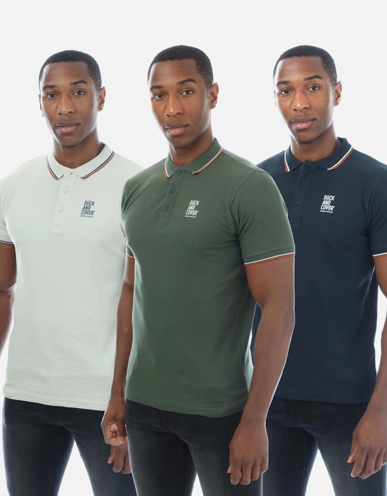 3 Pack of Melports Polo Shirts