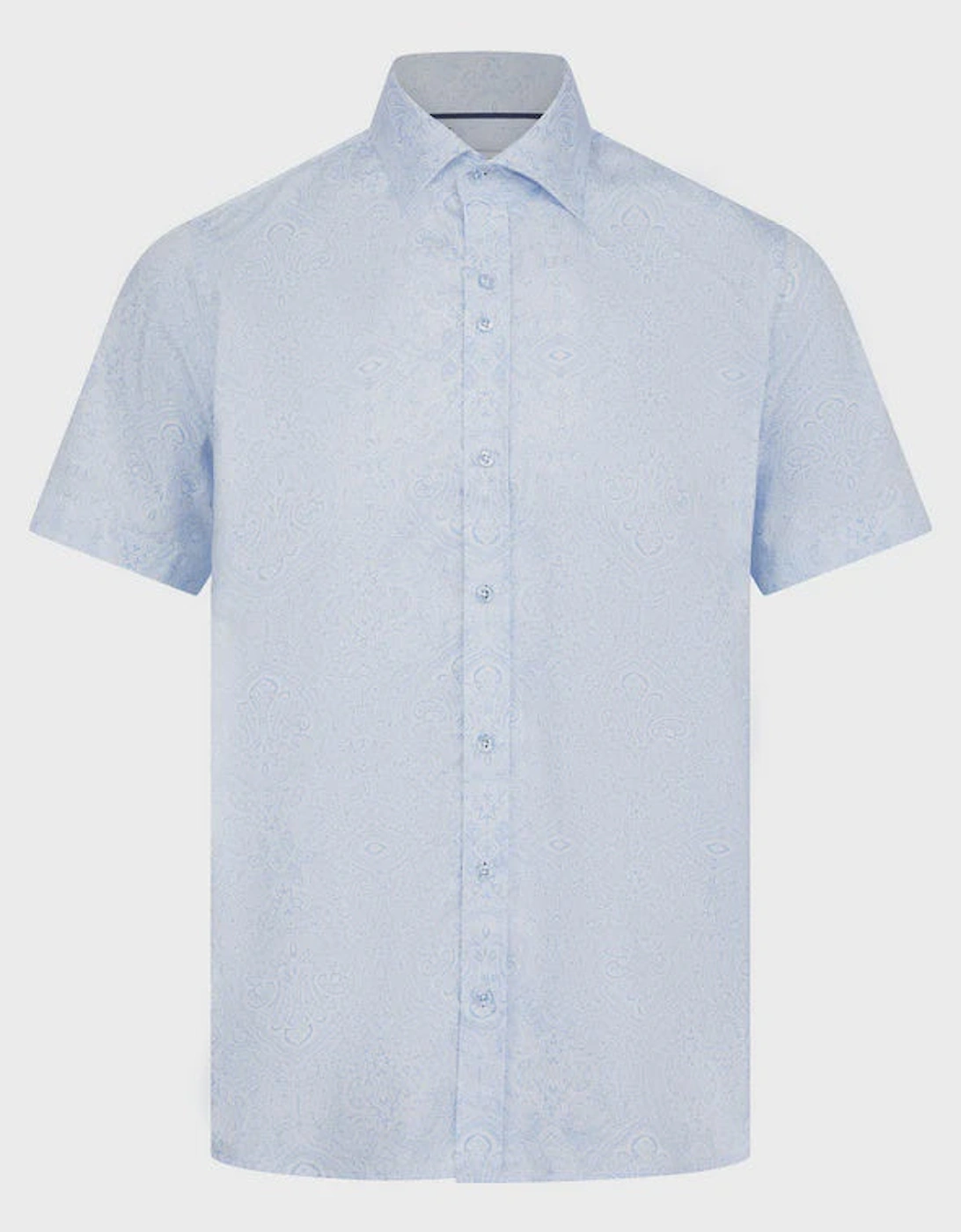 Gene Short Sleeve Shirt - Sky/White, 2 of 1
