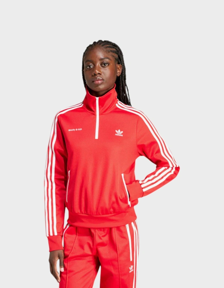 x Sporty & Rich Track Quarter Zip