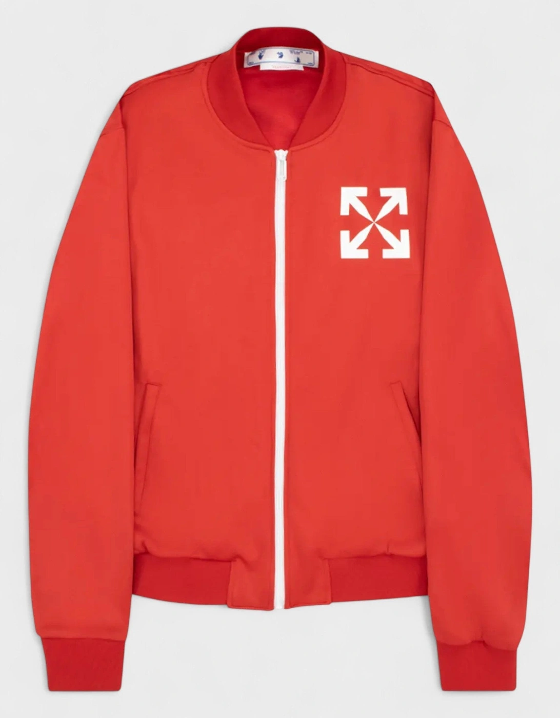 Arrow Pattern Printing Baseball Collar Jacket, 3 of 2