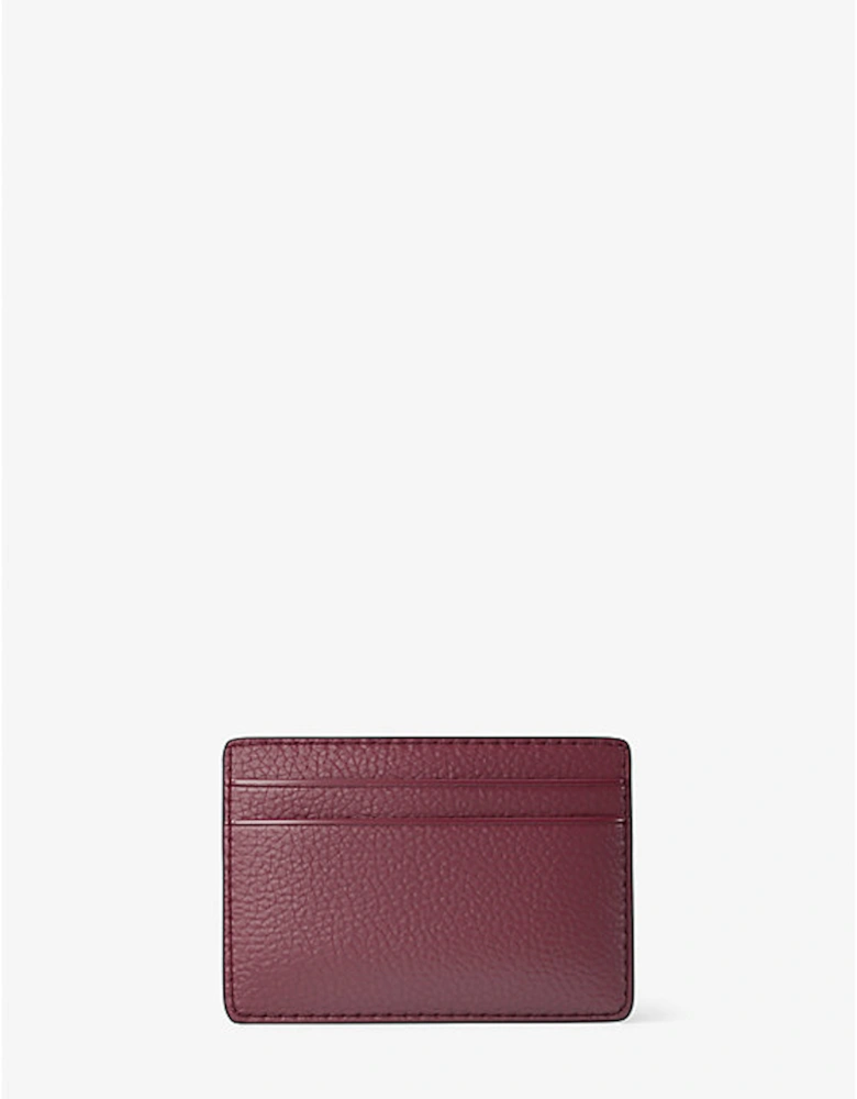 Jet Set Pebbled Leather Card Case