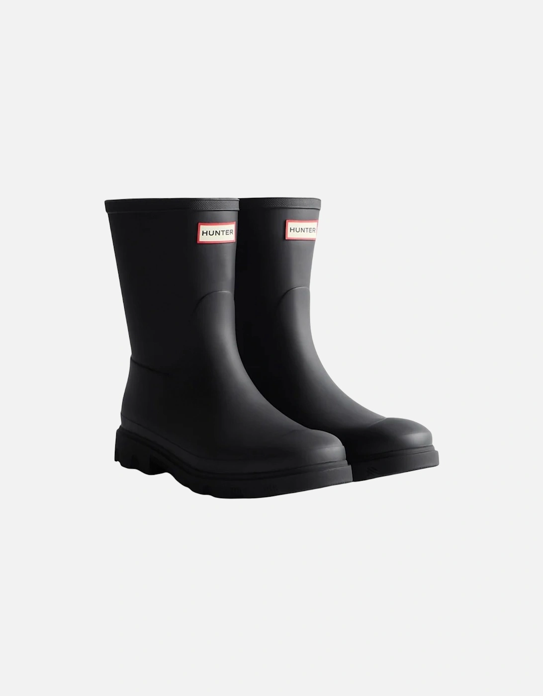 Hunter Men's Black Downpour Short Wellington Boots - : 12 Size 12 Uk