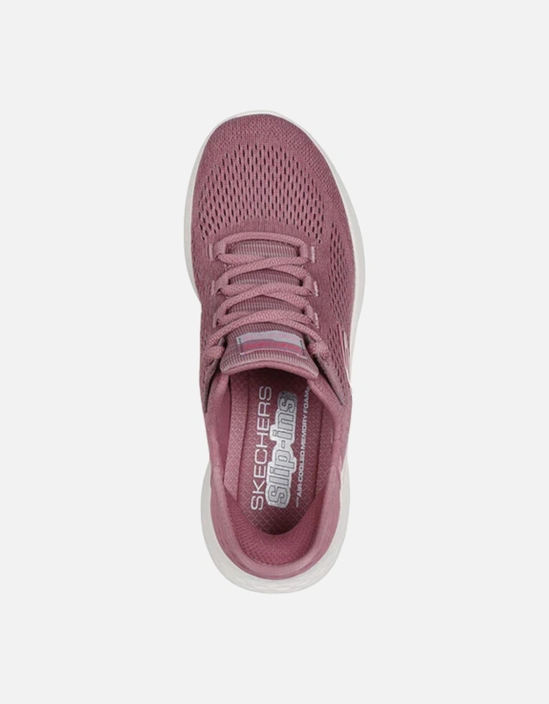 Womens/Ladies Skech-Lite Pro Natural Trainers