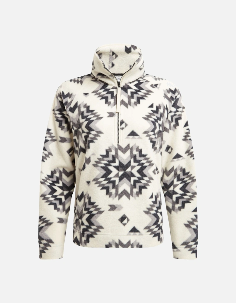 Womens/Ladies Lago Calico Half Zip Fleece Top
