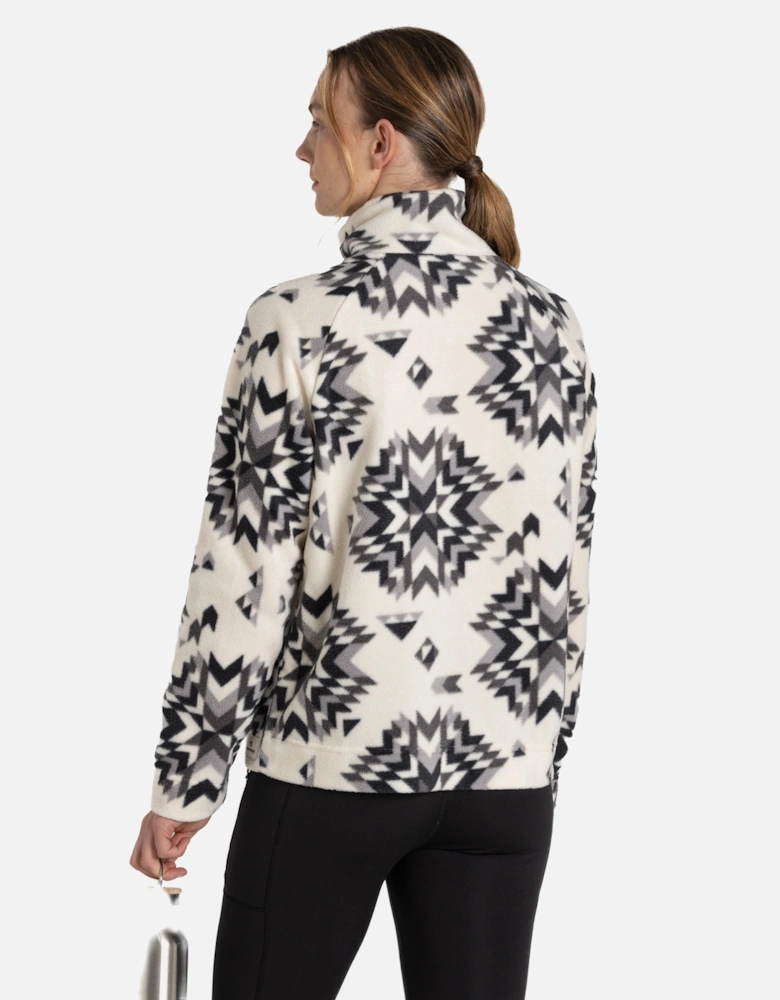Womens/Ladies Lago Calico Half Zip Fleece Top