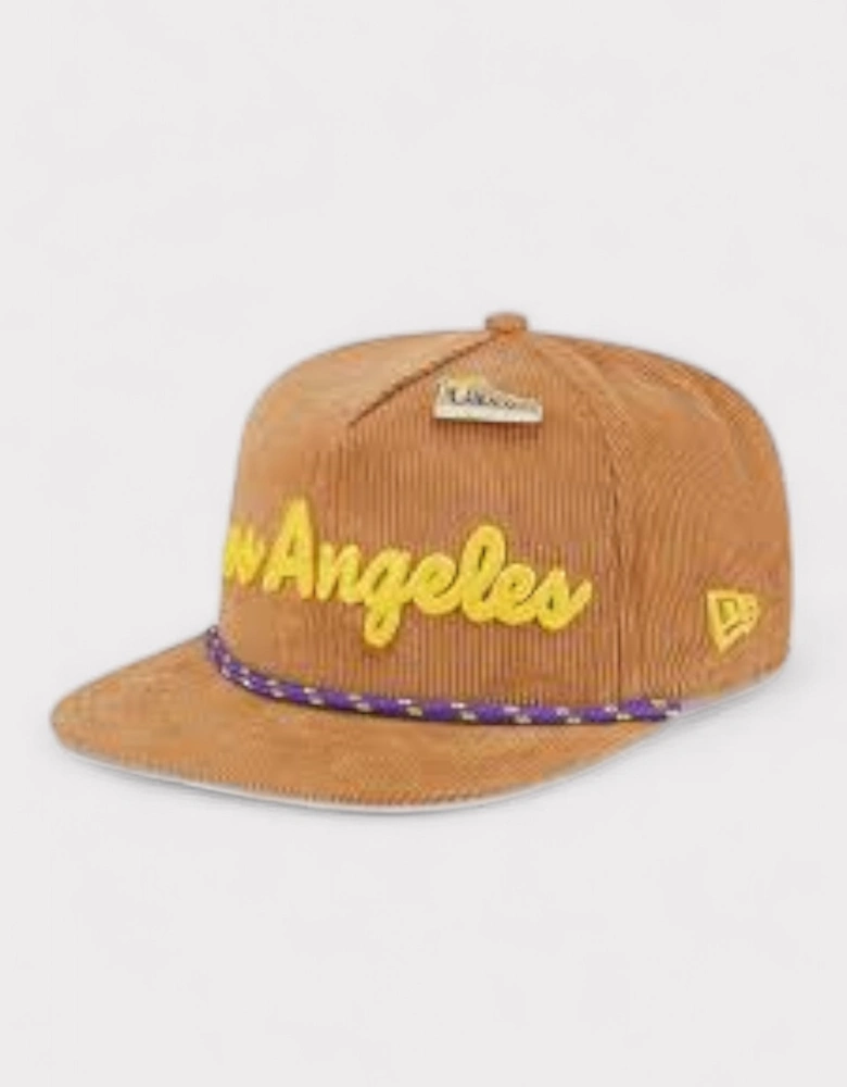 La Lakers Cord Cap Brown