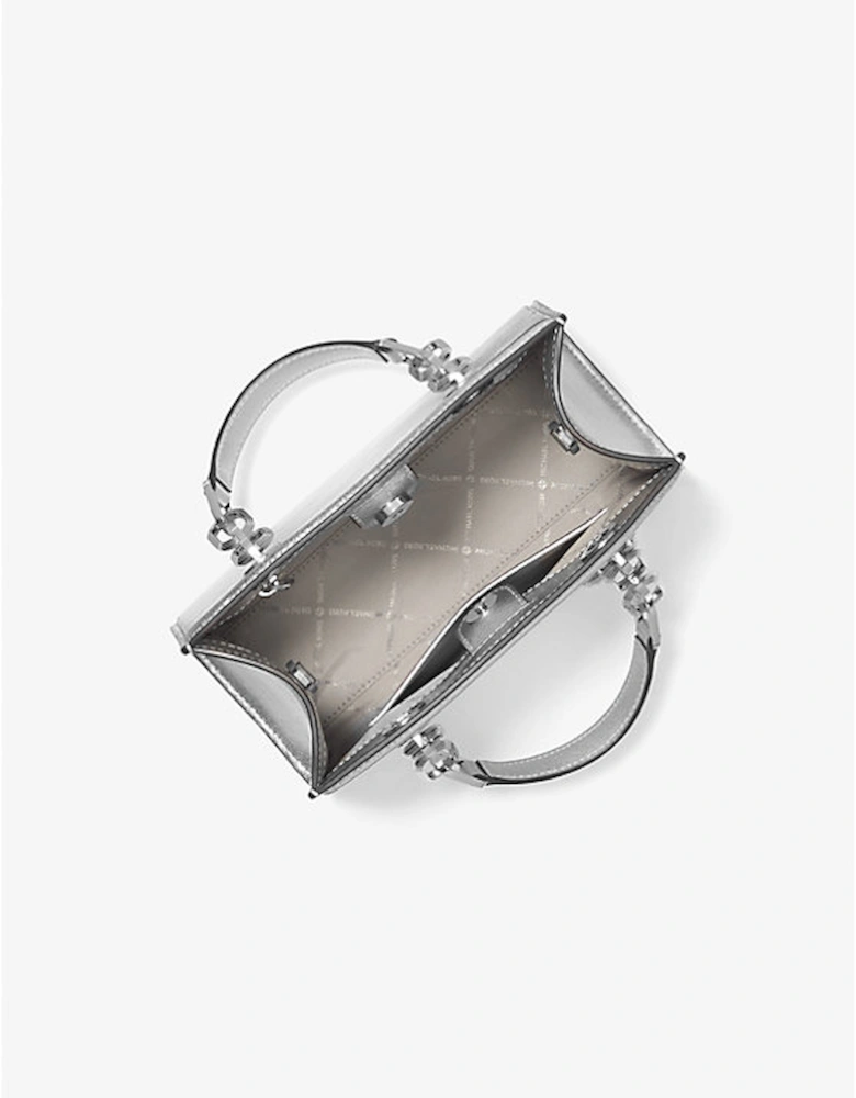 Cynthia Small Metallic Leather Crossbody Bag