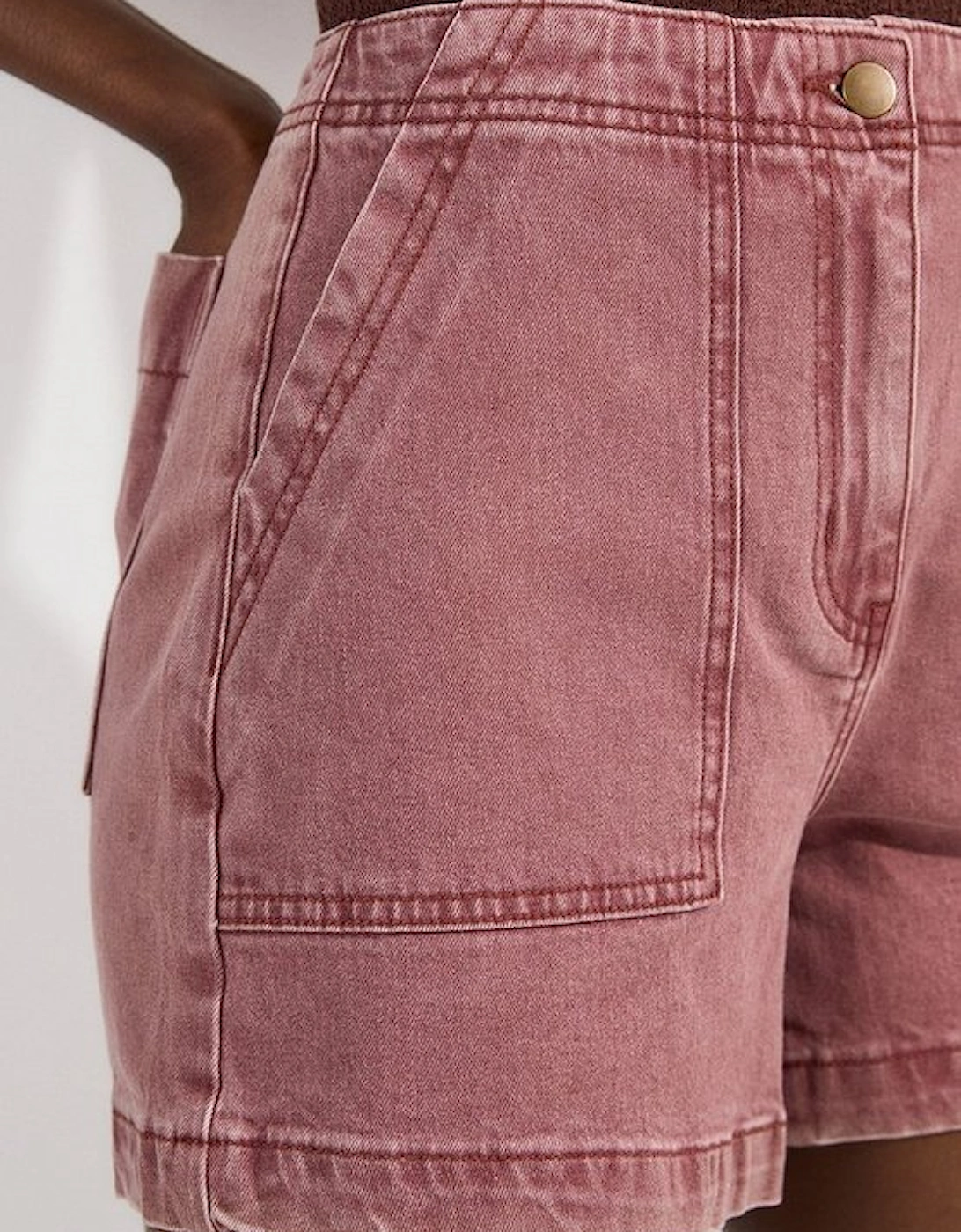 Coloured Denim Tailored Short