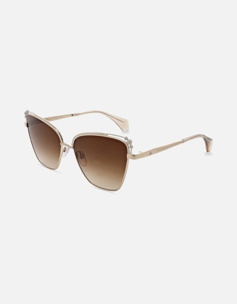 Ada Sunglasses - Gold/Brown