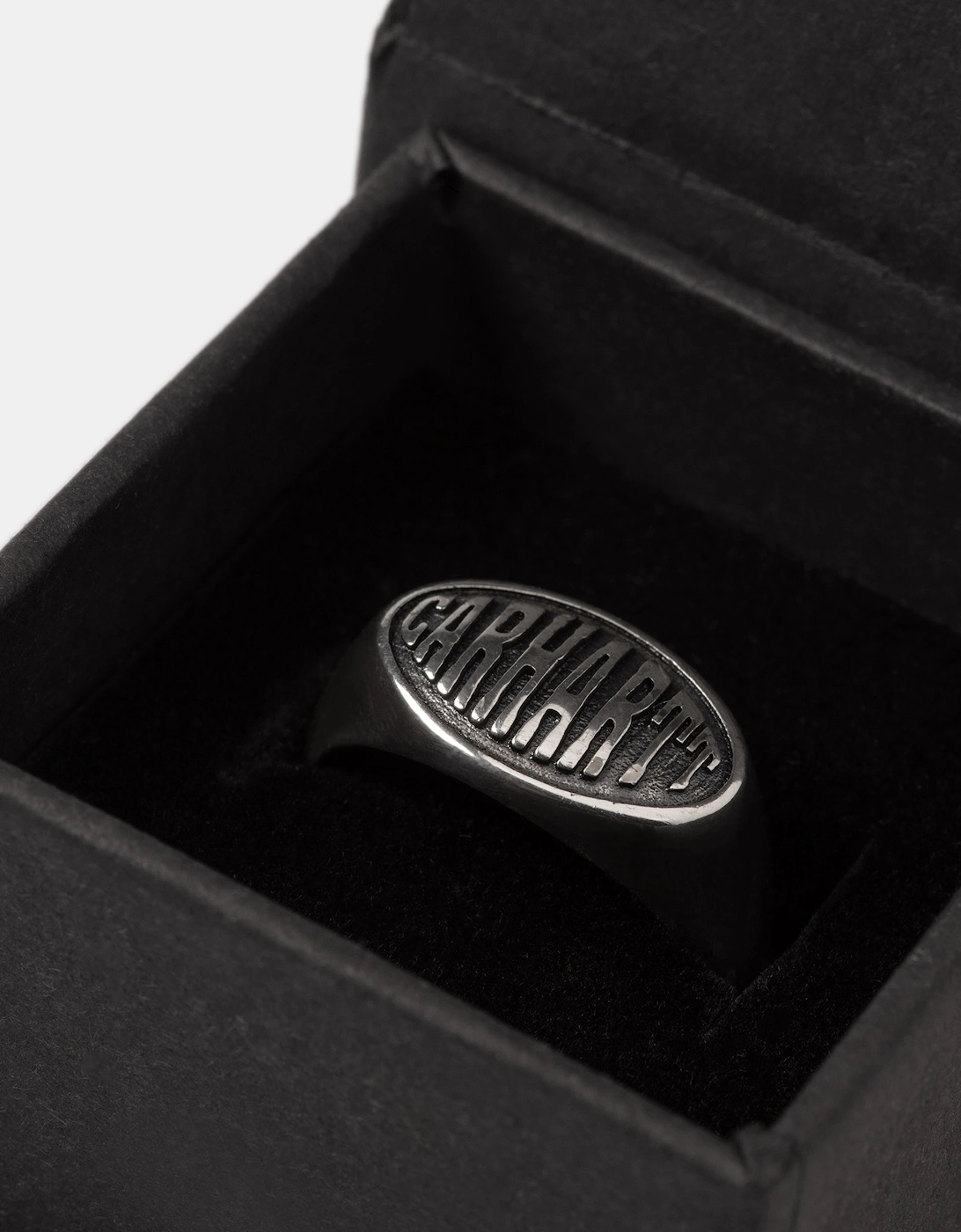 Men's Carhartt WIP Big Time Ring 925 - Silver - Size: M