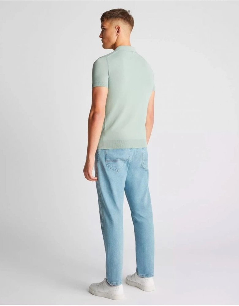 Short Sleeve Polo Shirt Light Green