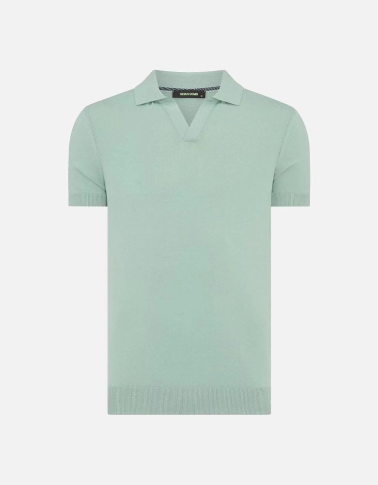 Short Sleeve Polo Shirt Light Green