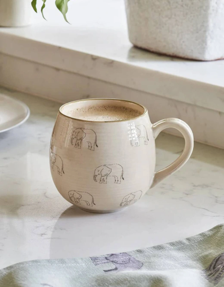 Elephant Stoneware Mug