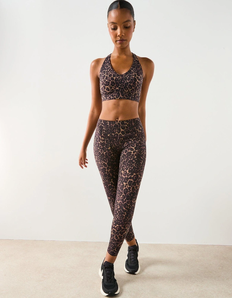 Womens Training Power Pulse Bra - Brown