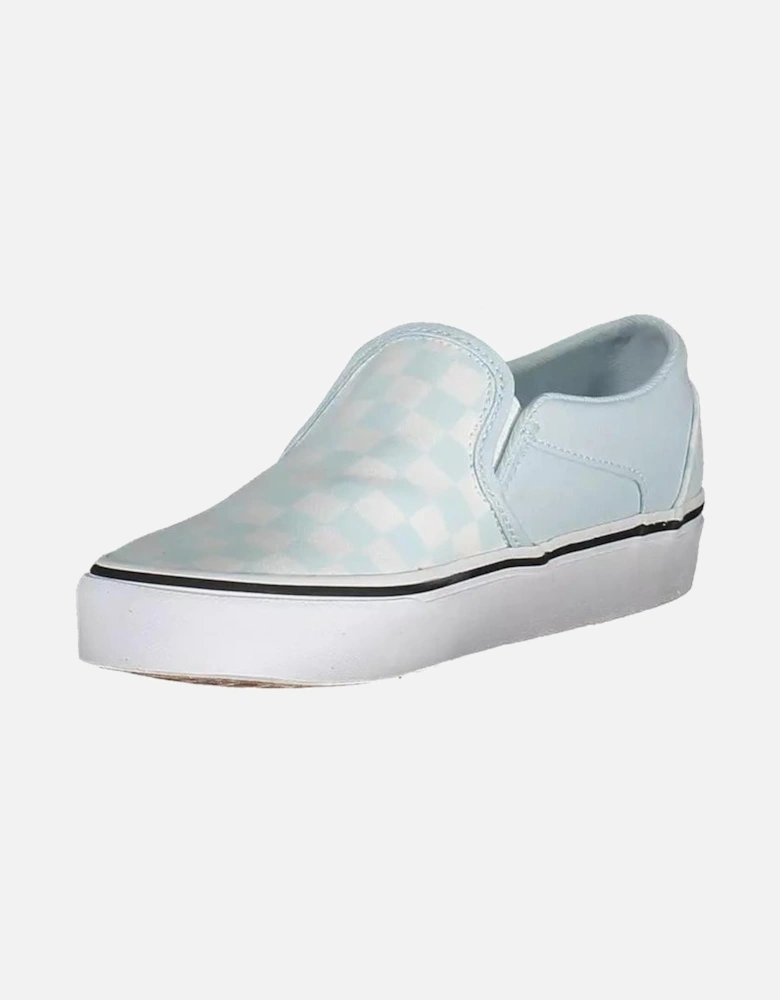 Contrasting Logo Sports Shoe with Elastic Details Women - Light Blue