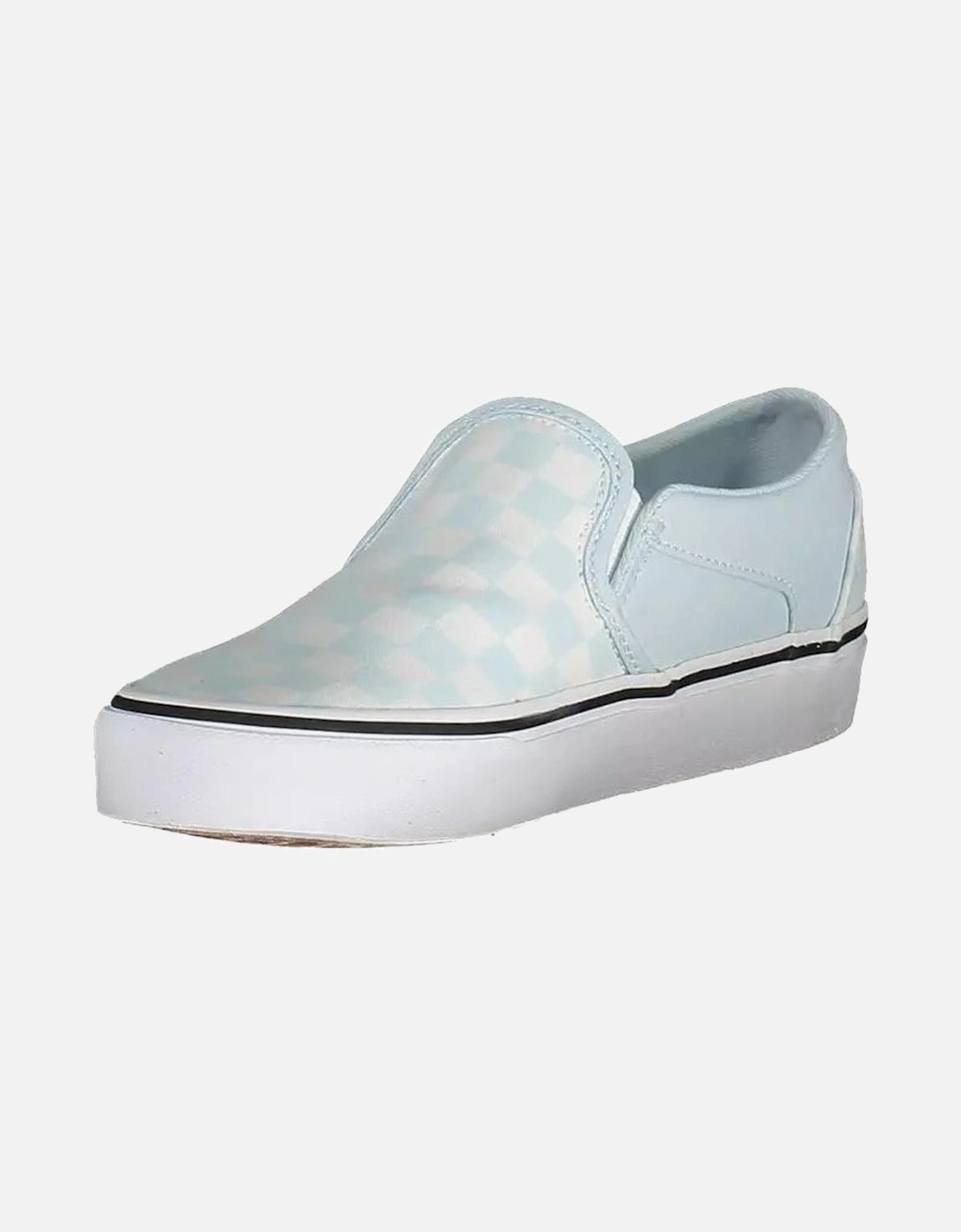 Contrasting Logo Sports Shoe with Elastic Details Women - Light Blue