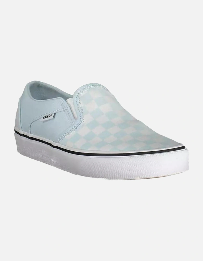 Contrasting Logo Sports Shoe with Elastic Details Women - Light Blue