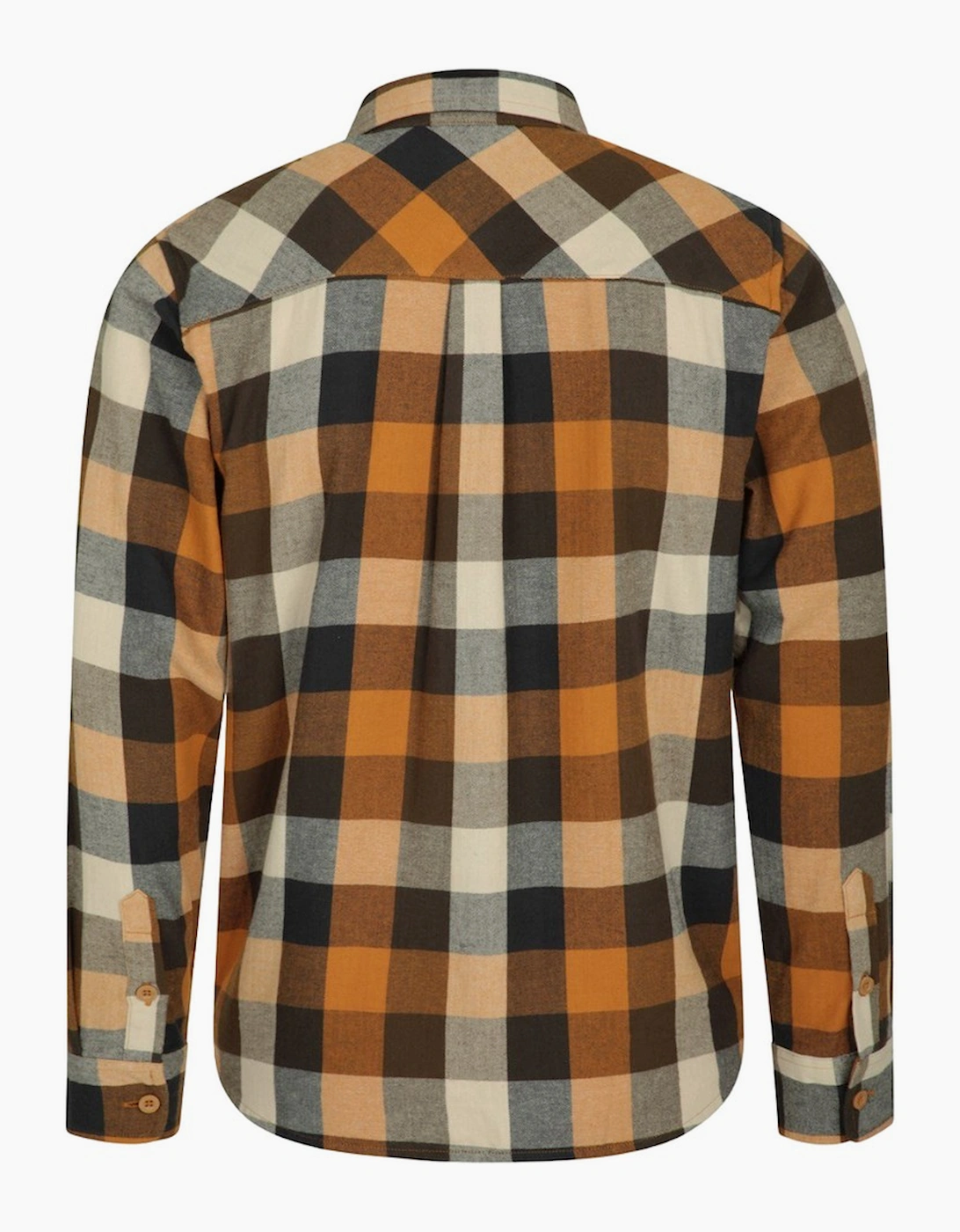 Mountain Warehouse Men's Red/Orange/Brown Trace Flannel Long-Sleeved Shirt - Size: 38/Regular
