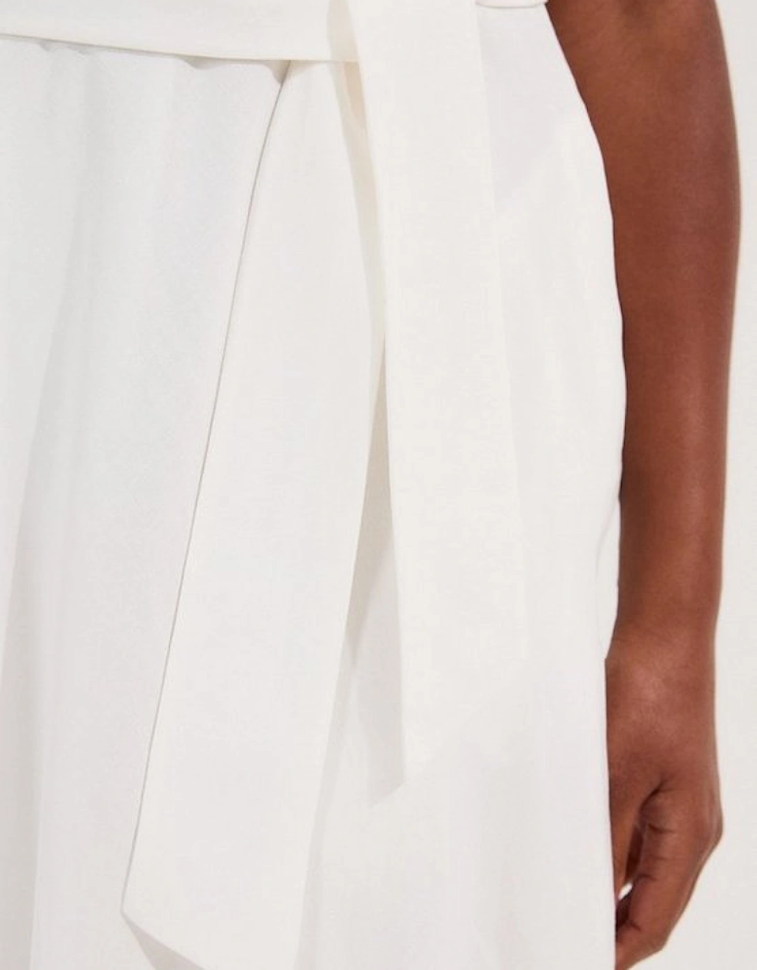 Lydia Millen Plus Size Linen Wrap Tie Waisted Maxi Dress