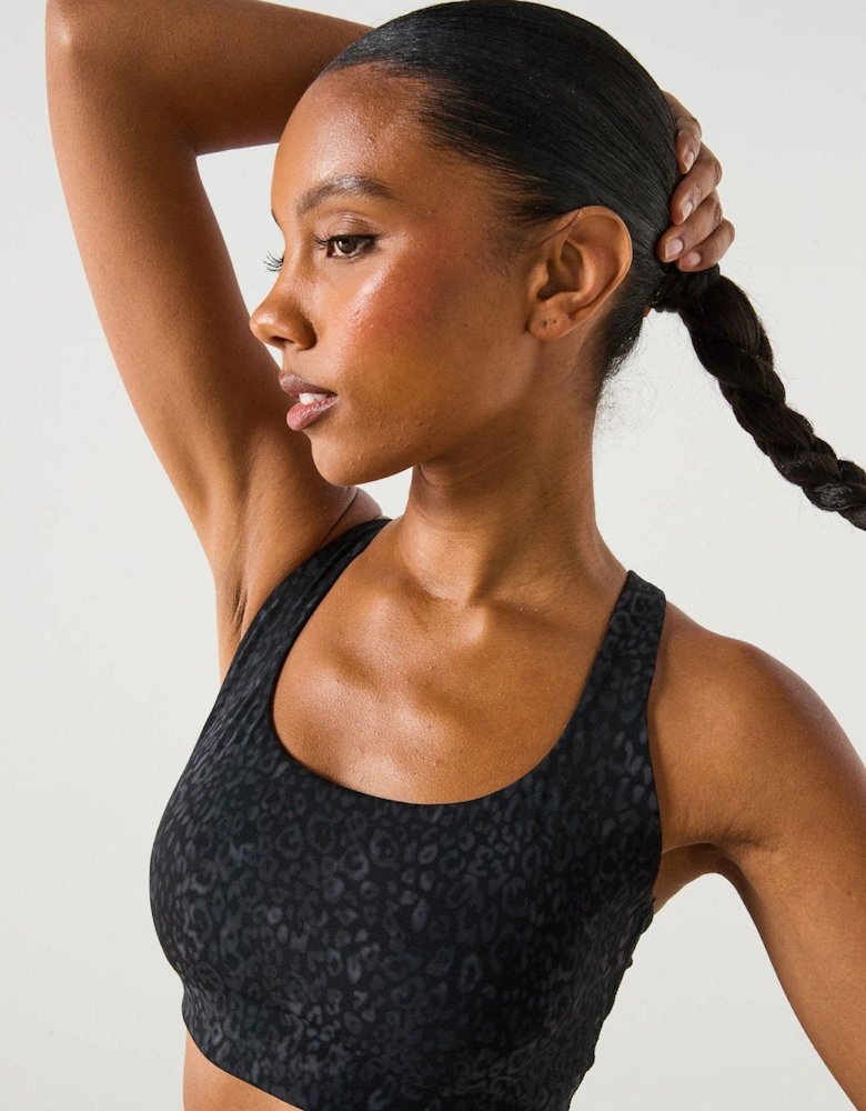 Womens Training Ultimate Yoga Racerback Bra - Black