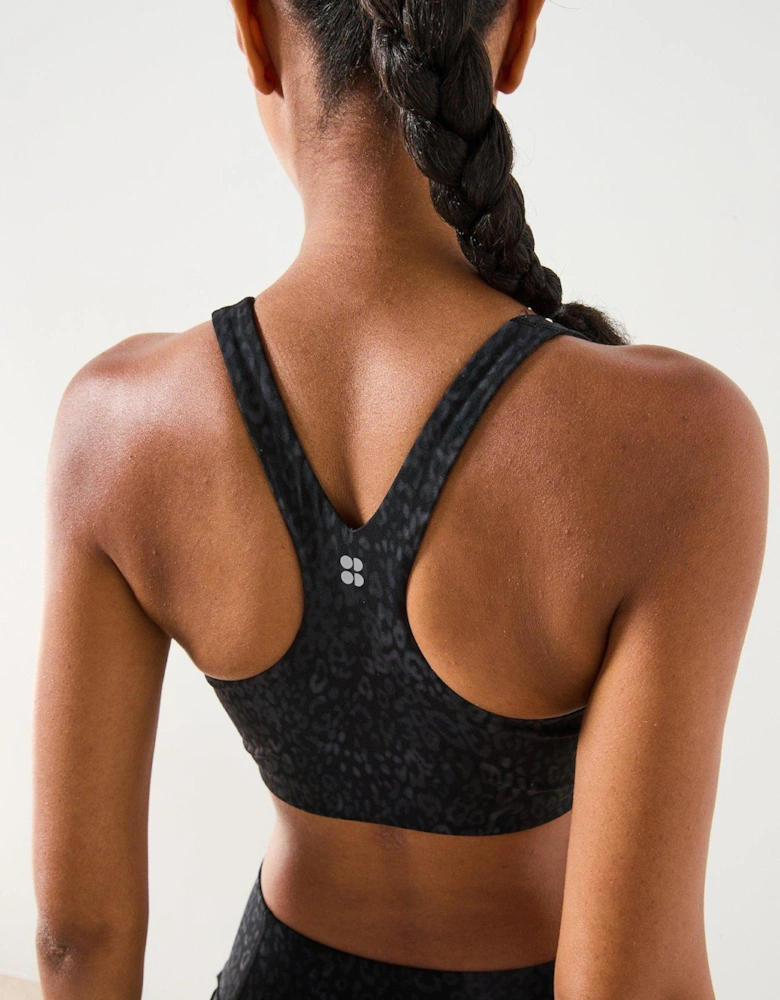 Womens Training Ultimate Yoga Racerback Bra - Black