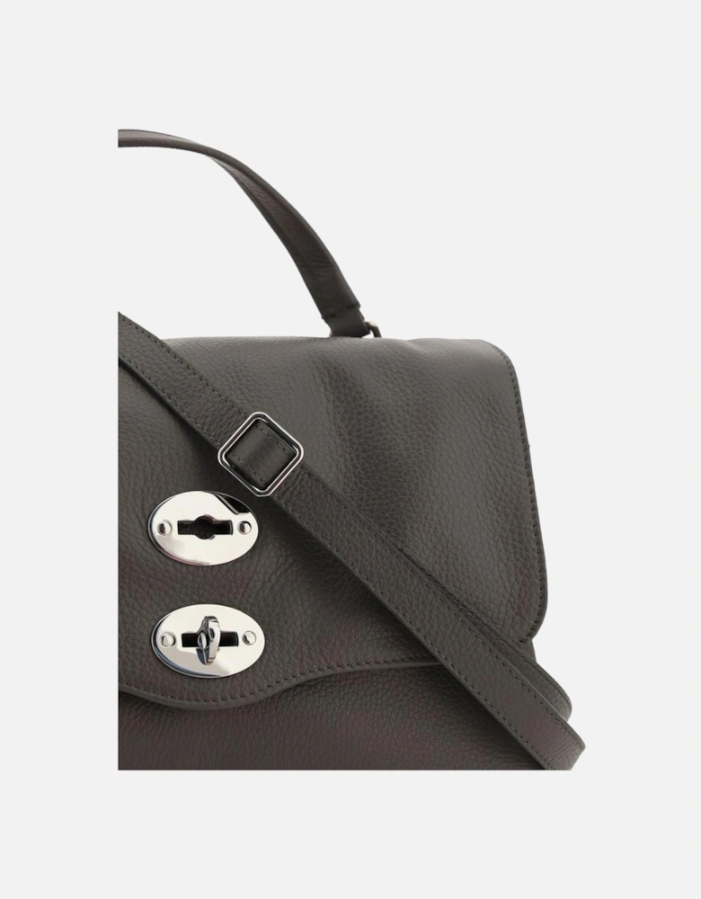 Calfskin Daily Postina Shoulder Bag Women - Gray