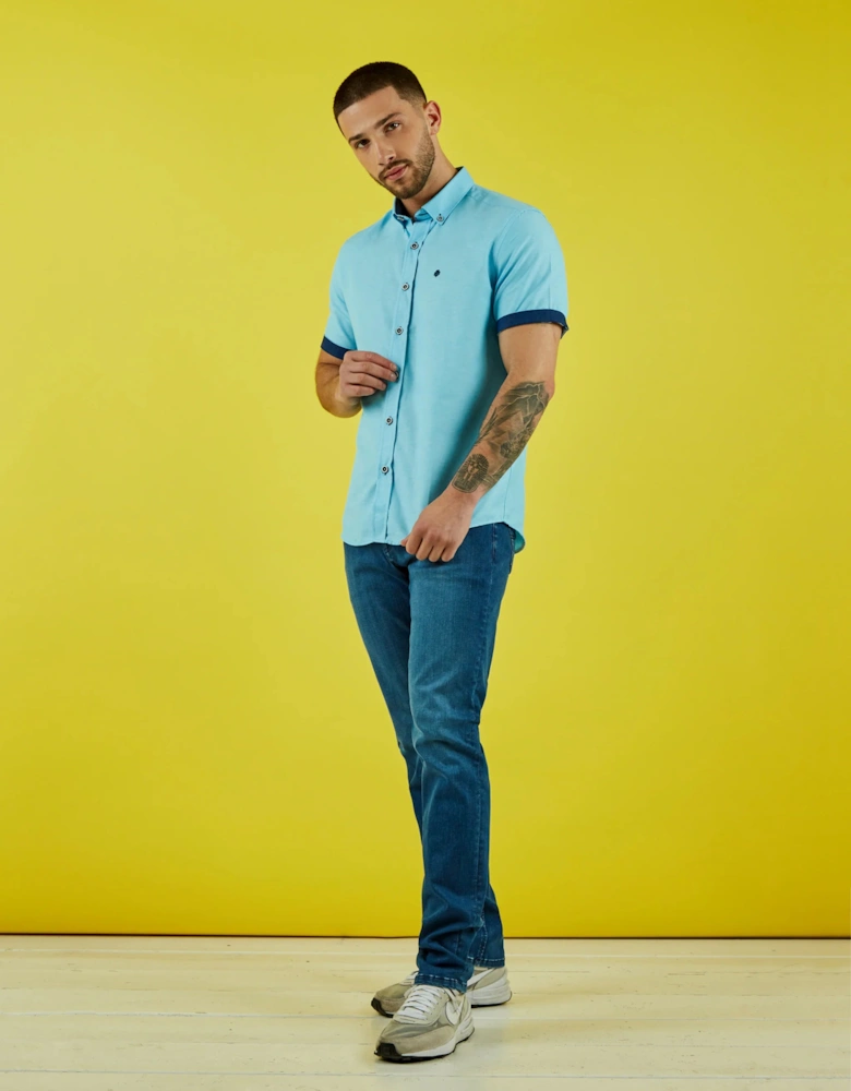 Summit Short Sleeve Shirt - Turquoise
