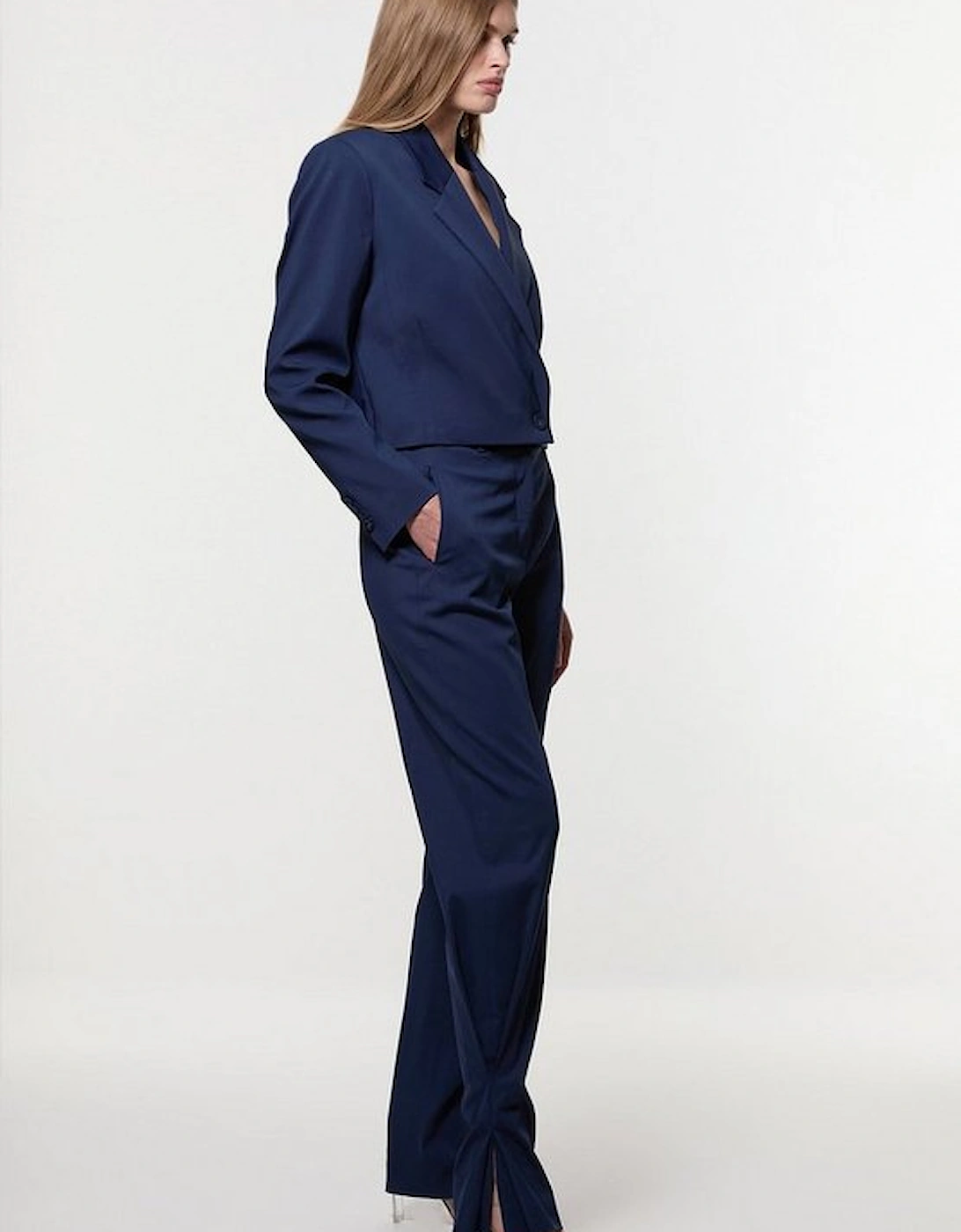 Digital Ophelia Polished Tailored Ankle Detail Trouser