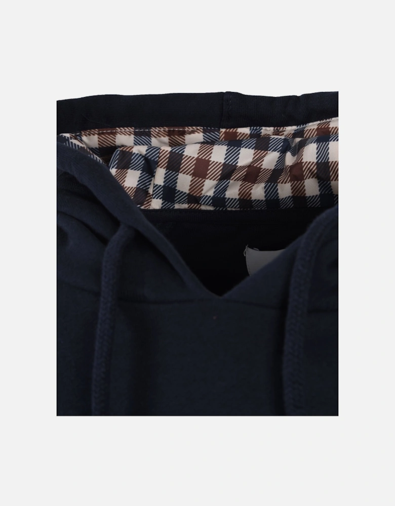 Active Patch Raglan Hoodie Navy