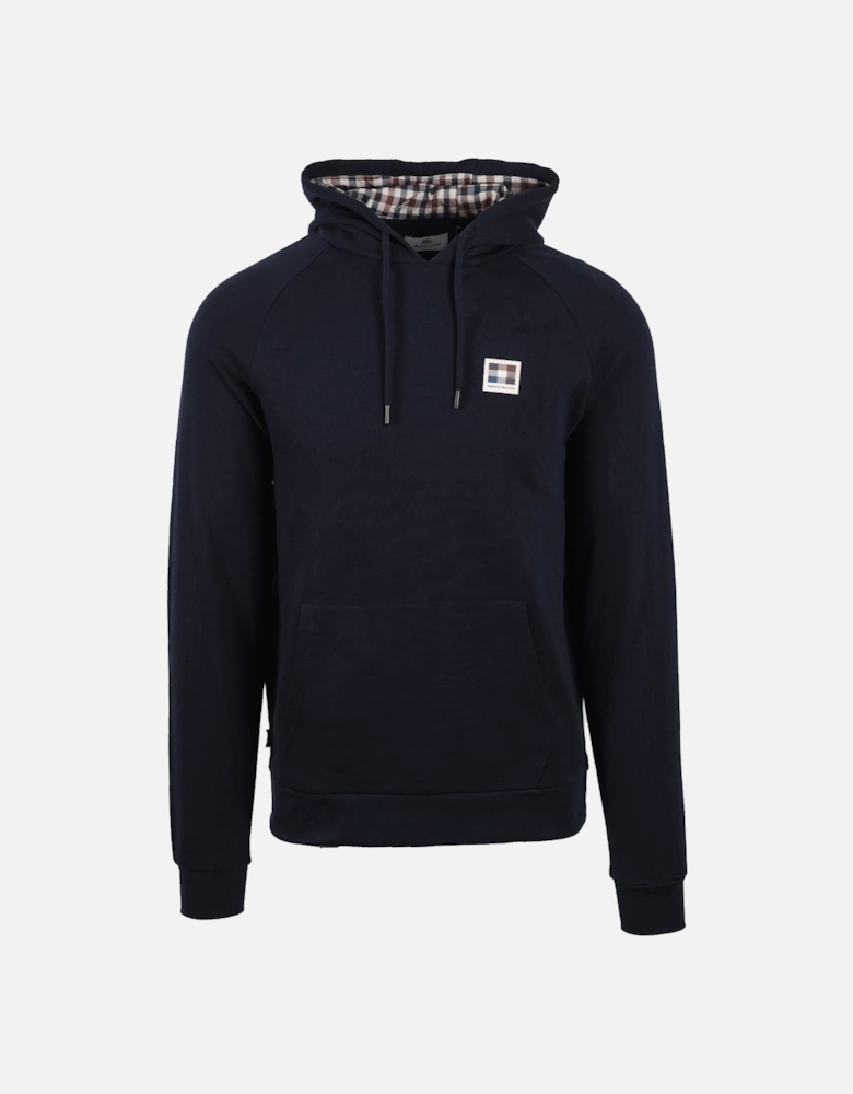 Active Patch Raglan Hoodie Navy