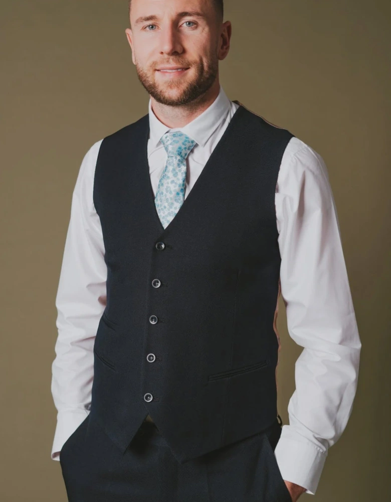 Sandro Waistcoat - Navy Blue