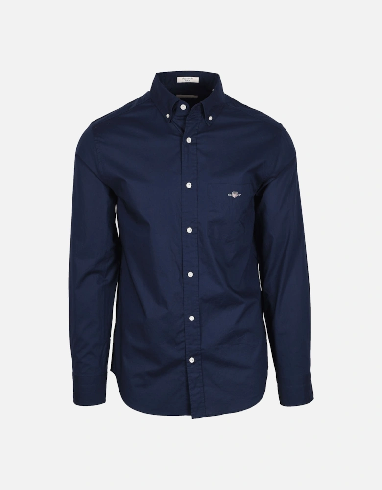 Reg Poplin Shirt Marine