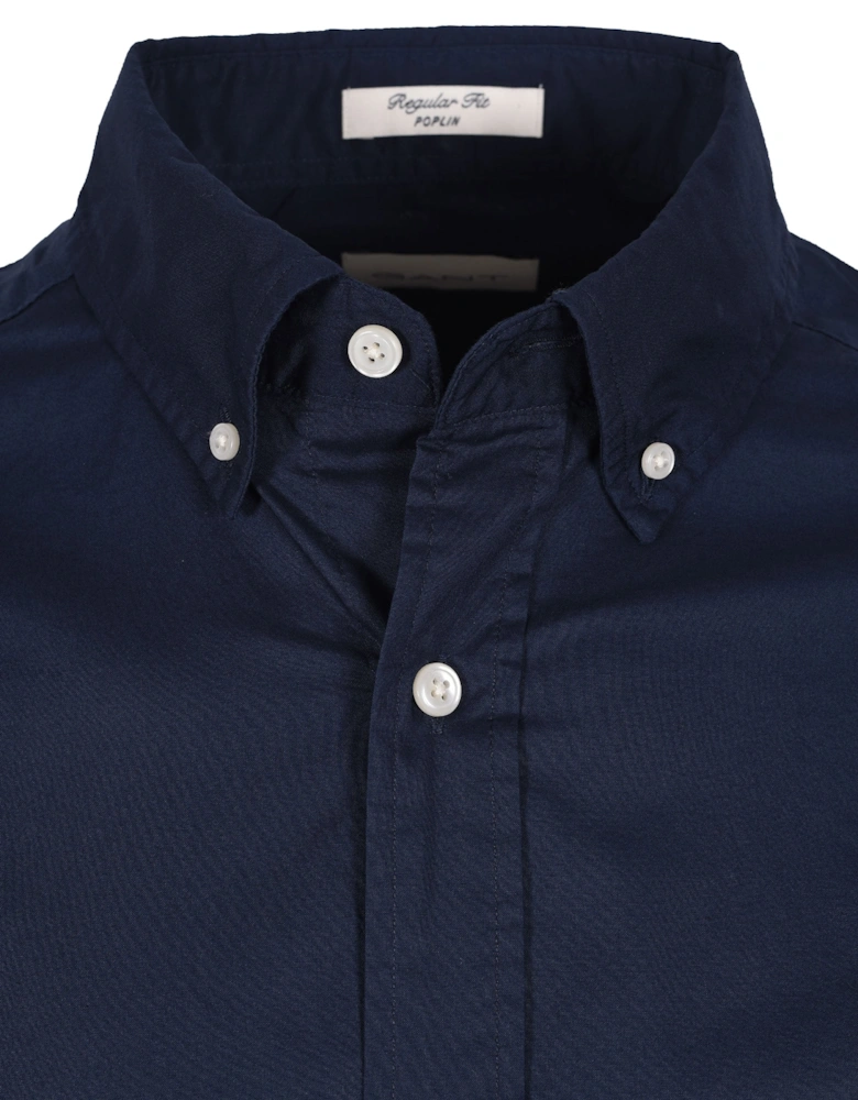 Reg Poplin Shirt Marine