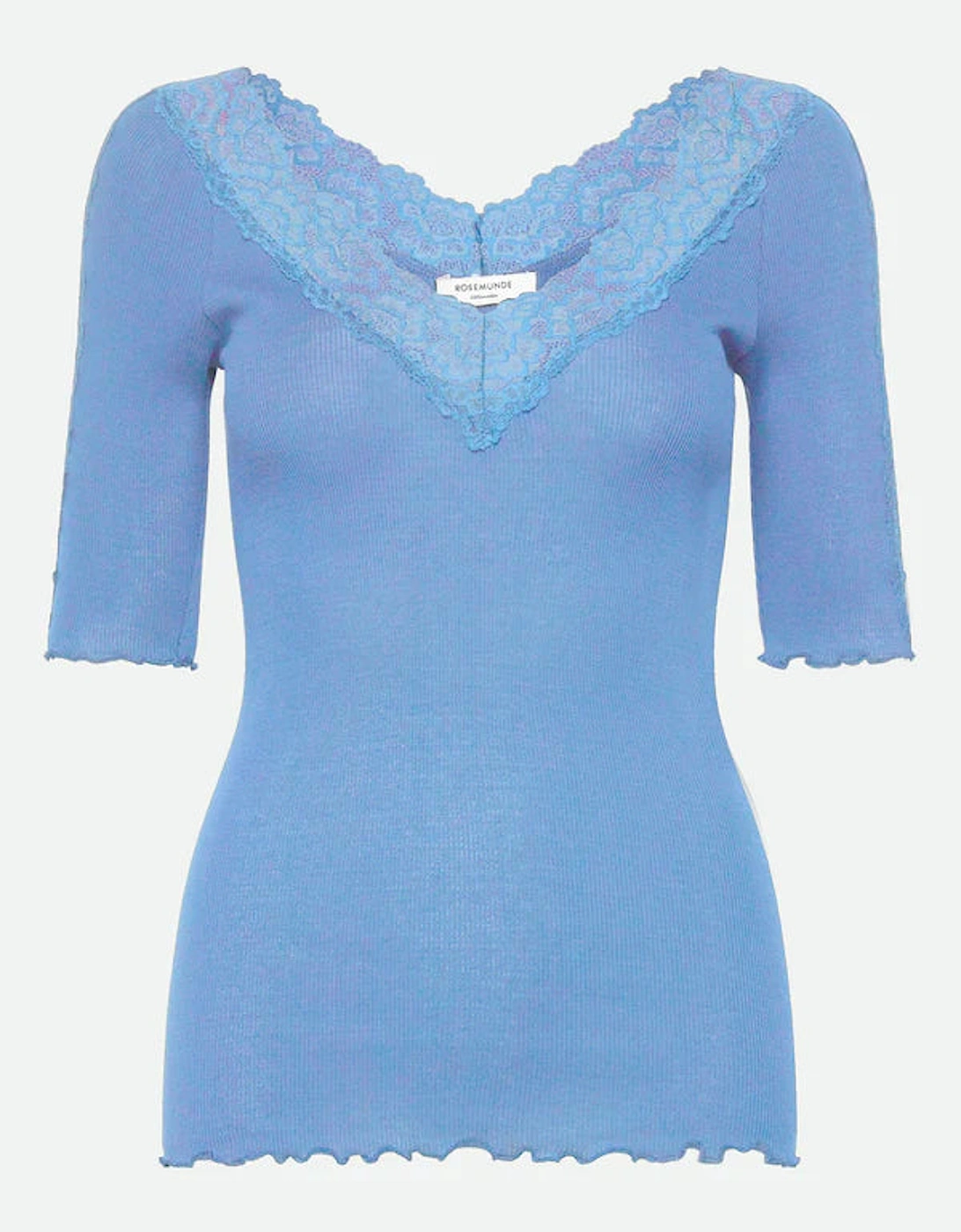 Bernadine 2/4 v neck lace T shirt, 2 of 1