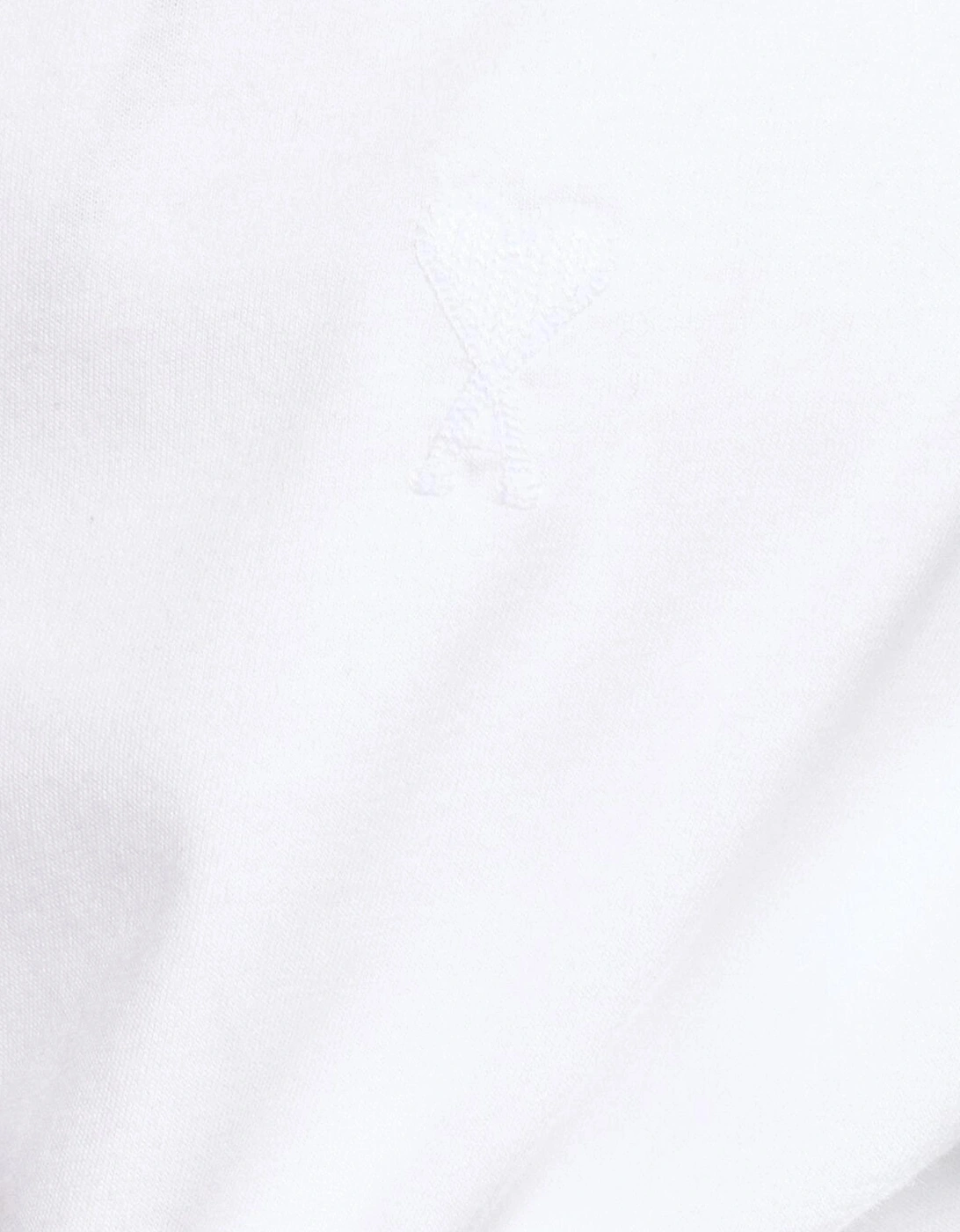 Ami De Coeur White Embroidered Logo T-Shirt in White