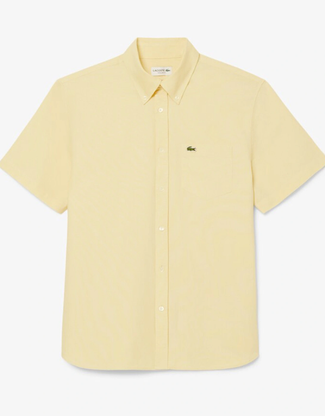 Lacoste Men's Regular Fit Short Sleeved Oxford Shirt - Size: 18 - 46