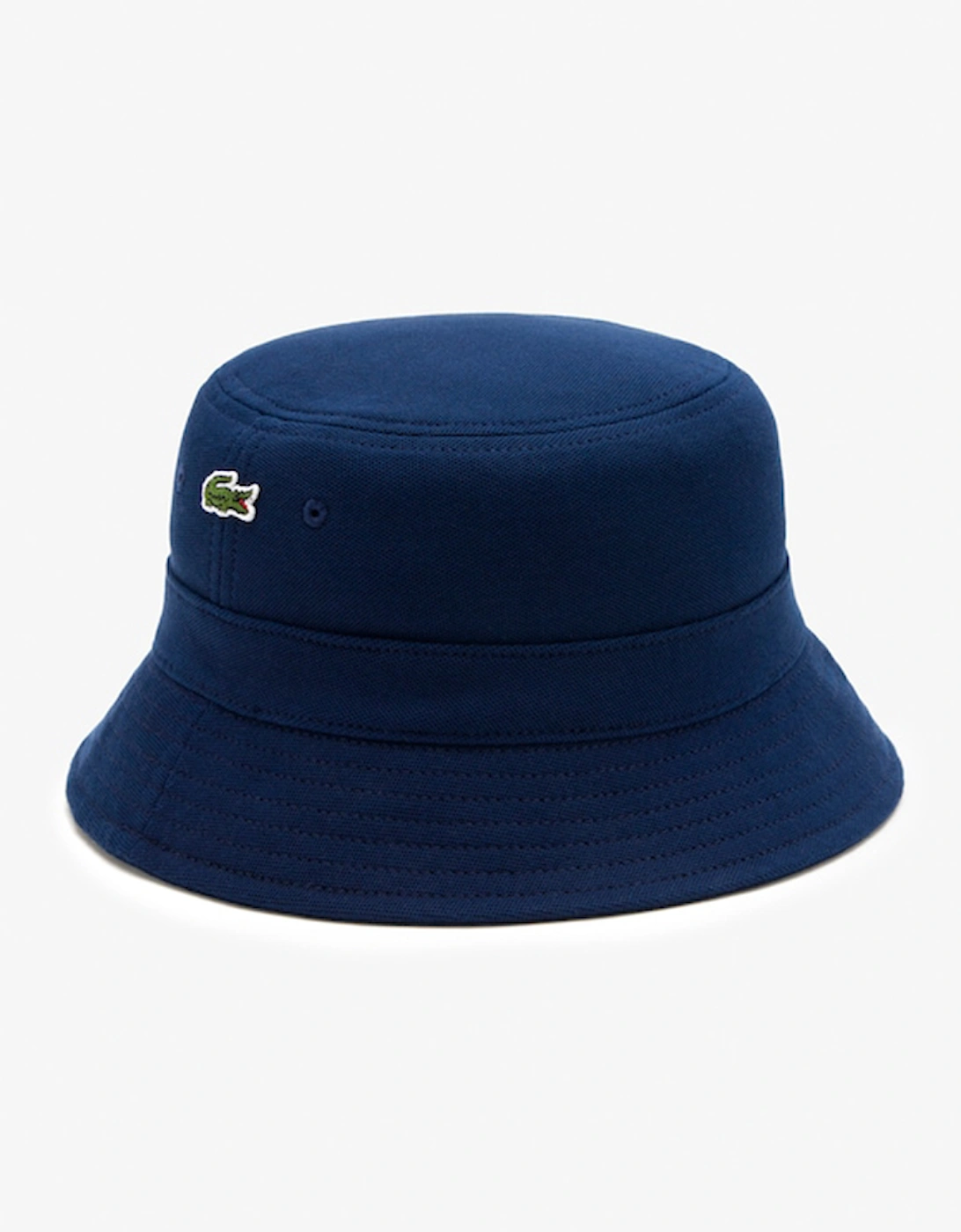 Lacoste Men's Navy Pique Bucket Hat  Large