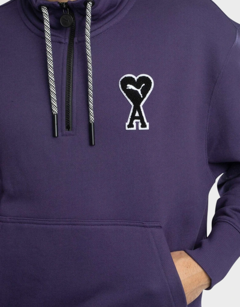 x Ami Half Zip Sweatshirt
