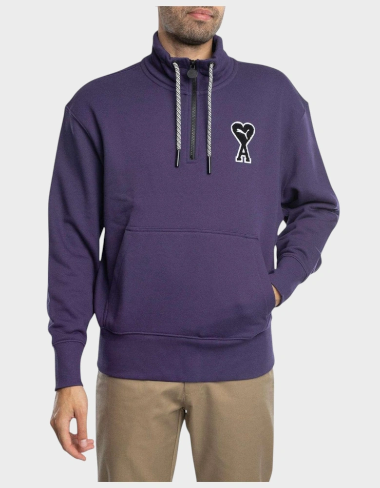 x Ami Half Zip Sweatshirt
