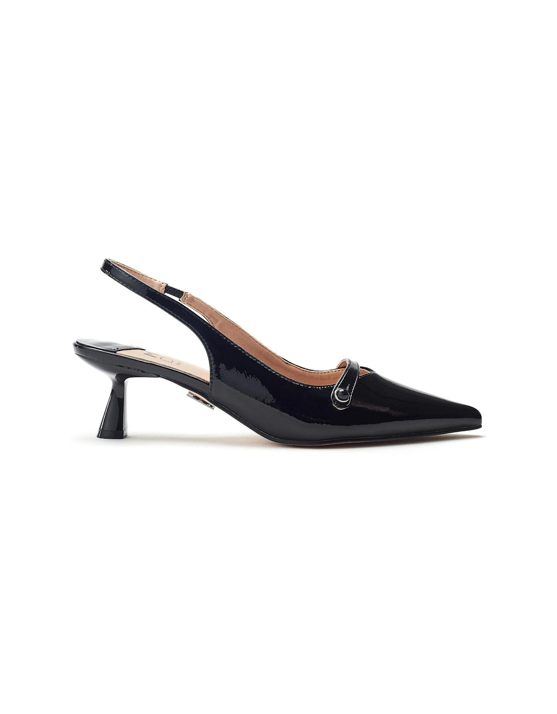 Godal Slingback Kitten Heel Shoes - Black, 2 of 1