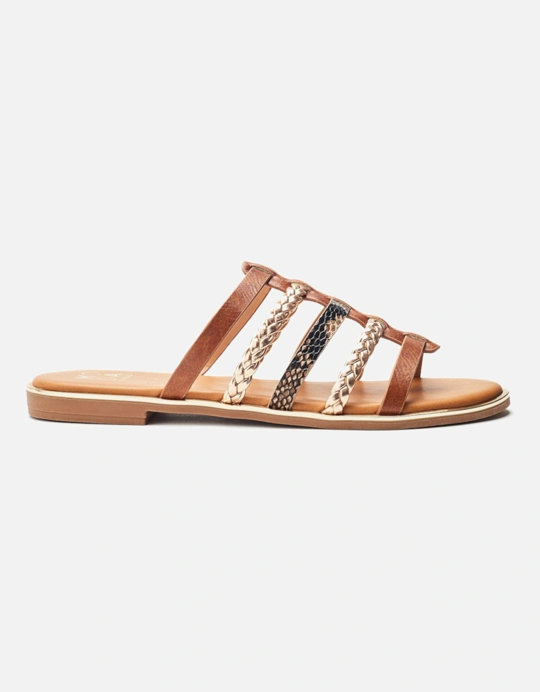 Junie Multi Strap Sandals - Tan